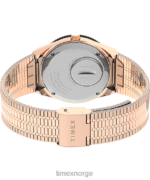 klokker | Q Timex 36 mm armbåndsur i rustfritt stål kvinner B84BR368 rosa-gull-tone/krem - Image 5