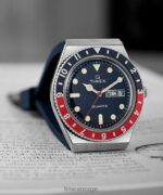 klokker | Q Timex 38 mm klokke med reim i syntetisk gummi menn B84BR72 rustfritt stål/blått - Image 2