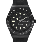 klokker | Q Timex gjenutgi 38 mm armbåndsur i rustfritt stål menn B84BR135 sort/rustfritt stål