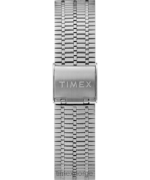 klokker | Q Timex gjenutgi 38 mm armbåndsur i rustfritt stål menn B84BR76 rustfritt stål/blått - Image 3
