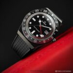 klokker | Q Timex gmt 38mm syntetisk gummiremsklokke menn B84BR30 gunmetall/svart - Image 2
