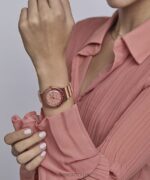 klokker | Q Timex malibu 36 mm ekspansjonsbåndklokke i rustfritt stål kvinner B84BR342 rosa-gull-tone/rosa - Image 2
