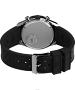 klokker | Q Timex tre tidssone kronograf 40mm syntetisk gummirem klokke menn B84BR63 rustfritt stål/svart/grønn - Image 5