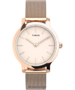 klokker | Timex 31 mm mesh-båndklokke i rustfritt stål kvinner B84BR362 rosa-gull-tone/rosa