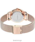 klokker | Timex 31 mm mesh-båndklokke i rustfritt stål kvinner B84BR362 rosa-gull-tone/rosa - Image 5