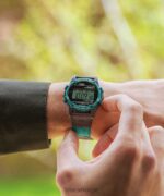 klokker | Timex atlantis 40 mm klokke i stoff og lærreim menn B84BR238 brun/grønn - Image 2