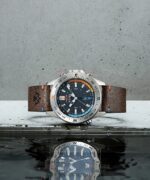 klokker | Timex ekspedisjon nord tidevann-temp-kompass 43 mm miljøvennlig klokke i lærreim menn B84BR203 rustfritt stål/brun/svart - Image 2