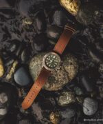 klokker | Timex ekspedisjon nord tidevann-temp-kompass 43 mm miljøvennlig klokke i lærreim menn B84BR226 gunmetal/brun/grønn - Image 2