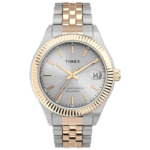 klokker | Timex eldre 34 mm armbåndsur i rustfritt stål kvinner B84BR337 to-tone/sølv-tone