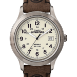 klokker | Timex expedition metal field 37mm lærreim klokke menn B84BR223 sølv-tone/brun/naturlig