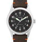 klokker | Timex expedition north field mekanisk 38mm miljøvennlig klokke i lærreim menn B84BR207 rustfritt stål/brun/svart