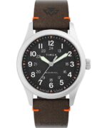 klokker | Timex expedition north field mekanisk 38mm miljøvennlig klokke i lærreim menn B84BR207 rustfritt stål/brun/svart