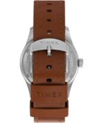 klokker | Timex expedition north field post mekanisk 38mm miljøvennlig klokke i lærreim menn B84BR34 rustfritt stål/brun/blå - Image 3