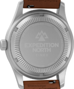 klokker | Timex expedition north field post mekanisk 38mm miljøvennlig klokke i lærreim menn B84BR3 rustfritt stål/brun/hvit - Image 4