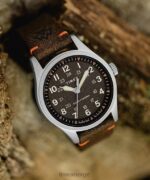 klokker | Timex expedition north field solar 36mm miljøvennlig klokke med lærreim menn B84BR177 rustfritt stål/brun/svart - Image 2