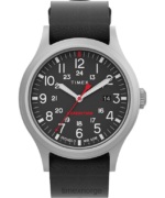 klokker | Timex expedition north sierra 40mm lærremsklokke menn B84BR224 rustfritt stål/svart