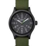 klokker | Timex expedition scout 40mm stoffremseklokke menn B84BR304 svart/grønn