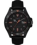 klokker | Timex Harbourside Coast 43mm lærreim klokke menn B84BR114 svart
