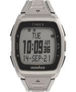 klokker | Timex ironman t300 klokke med silikonrem menn B84BR261 hvit svart