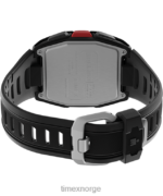 klokker | Timex ironman t300 klokke med silikonrem menn B84BR265 svart, rød - Image 5