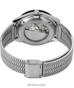 klokker | Timex m79 automatisk 40 mm armbåndsur i rustfritt stål menn B84BR48 rustfritt stål/svart/blått - Image 4