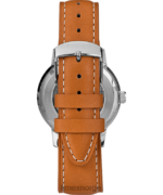 klokker | Timex marlin automatisk 40mm lærremsklokke menn B84BR60 brun/blå - Image 3