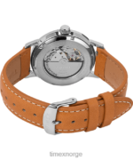 klokker | Timex marlin automatisk 40mm lærremsklokke menn B84BR60 brun/blå - Image 4