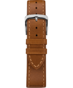 klokker | Timex southview 41mm lærreim klokke menn B84BR285 krom/brun/blå - Image 3