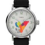 klokker | Timex standard x peanuts dream i farge 40mm lærreim klokke menn B84BR178 sølv-tone/sort/hvit