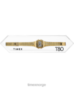 klokker | Timex t80 34mm armbåndsur i rustfritt stål menn B84BR157 svart - Image 5