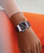 klokker | Timex t80 34mm harpiksremsklokke menn B84BR262 sølv-tone/burgunder - Image 2
