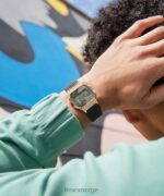 klokker | Timex t80 34mm harpiksremsklokke menn B84BR263 gull-tone/svart - Image 2