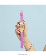 klokker | Timex t80 stål 36mm resin reim klokke menn B84BR254 gull-tone/rosa - Image 2