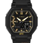 klokker | Timex ufc colossus 45mm resin reim klokke menn B84BR250 svart/gul