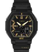 klokker | Timex ufc colossus 45mm resin reim klokke menn B84BR250 svart/gul