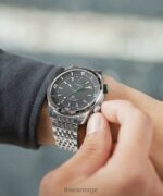klokker | Timex waterbury dive 41mm armbåndsur i rustfritt stål menn B84BR108 rustfritt stål/svart/grønn - Image 3