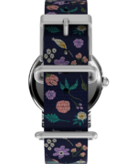klokker | Timex weekender x peanuts floral 31mm stoffremseklokke kvinner B84BR399 sølv-tone/blå/hvit - Image 3