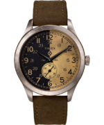 klokker | Timex x Slitt 41 mm klokke i lærreim menn B84BR293 rustfritt stål/brun