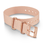 stropper | Timex 16 mm enkeltlags stropp i stoff unisex B84BR506 rosa